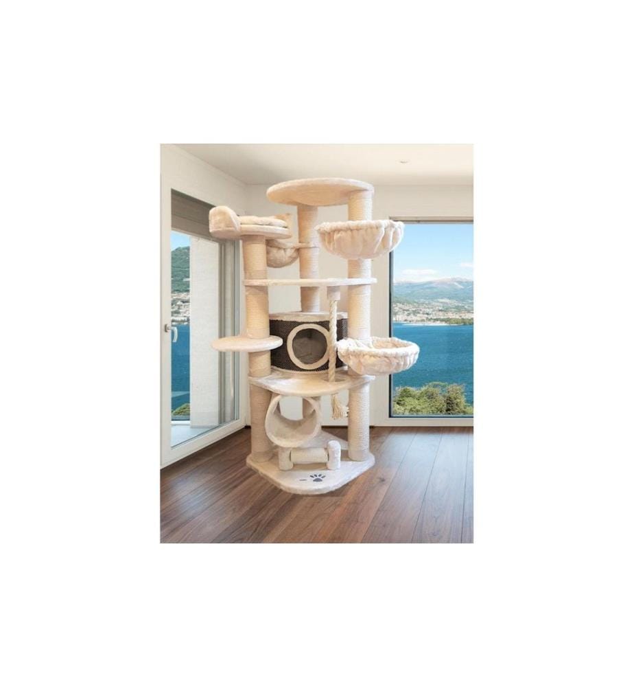 PetHomes - Arbre à chat Long Beach, Beige