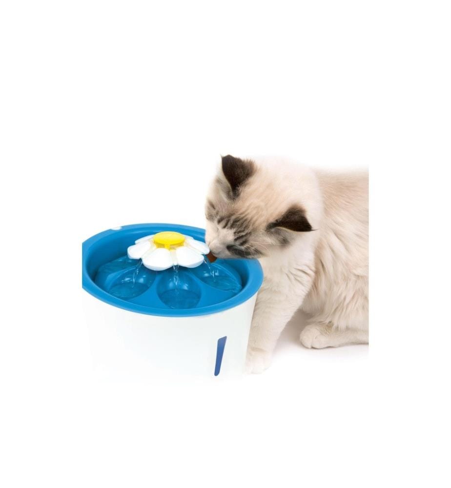 CATIT - Distributeur d'eau LED Flower Fontaine à boire, 3 l