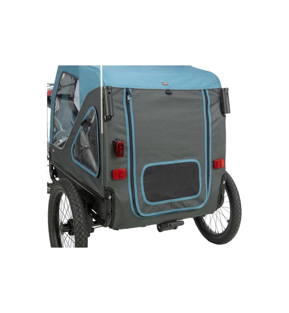 Trixie Fahrradanhänger Blau-Grau, 81 x 102 x 102/145 cm
