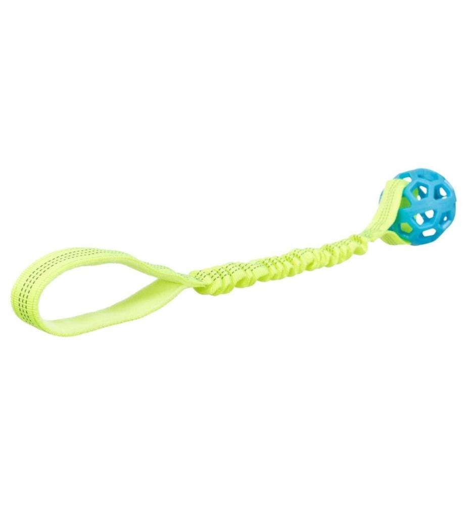 Trixie Bungee Tugger mit Ball Mehrfarbig