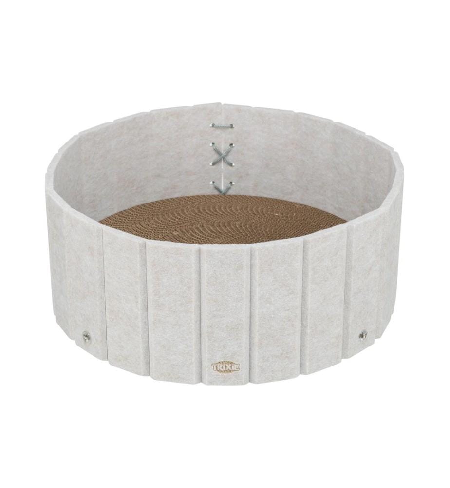Trixie Kratzbett mit Filzrand Katzenminze ø 38 x 16 cm creme
