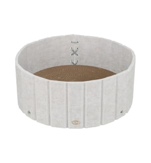 Trixie Kratzbett mit Filzrand Katzenminze ø 38 x 16 cm creme
