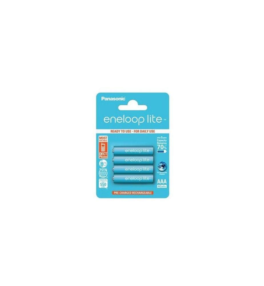 PANASONIC - Akku Eneloop Lite BK-4LCCE/4BE NiMH AAA 550 mAh, 4 Stück