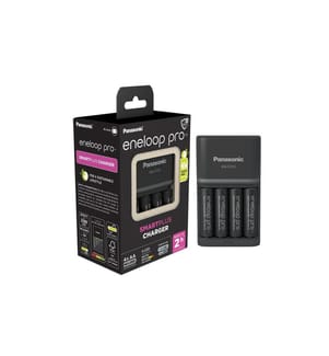 PANASONIC - Chargeur eneloop pro Smartplus Charger + 4x AA 2500 mAh