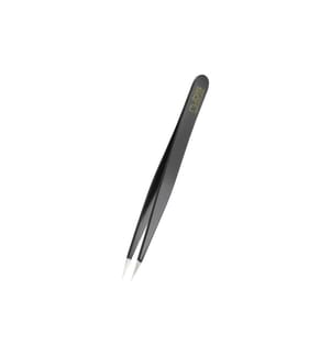 Rubis - Pinzette spitz Inox schwarz, 1 Stück