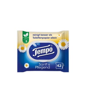 TEMPO - Feuchttücher sanft & pflegend Kamille 42 Stück