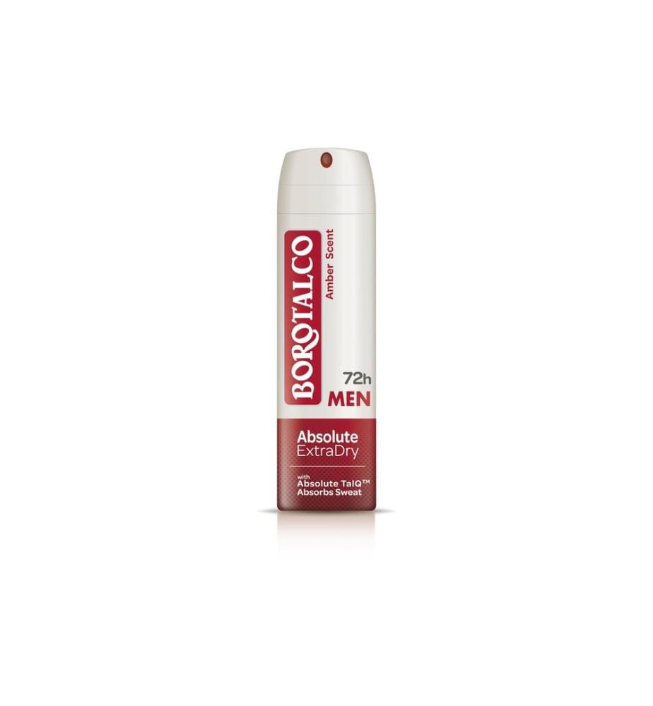 Borotalco - Deo Spray Men Extra Dry Amber 150 ml