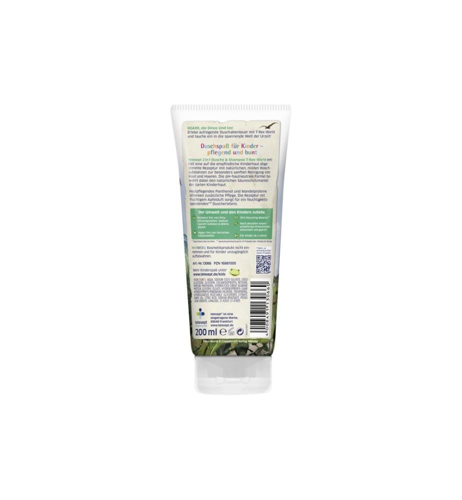 tetesept - Gel douche 2in1 T-Rex 200 ml