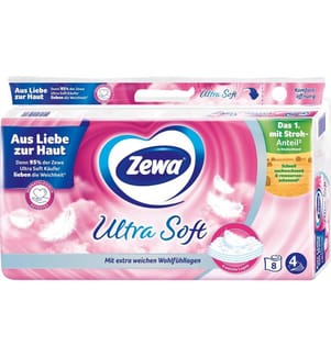 ZEWA - Toilettenpapier Ultra Soft 8 Rollen
