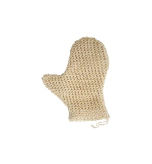 MSV - Peelinghandschuh aus Sisal 25 x 16 cm, Weiss