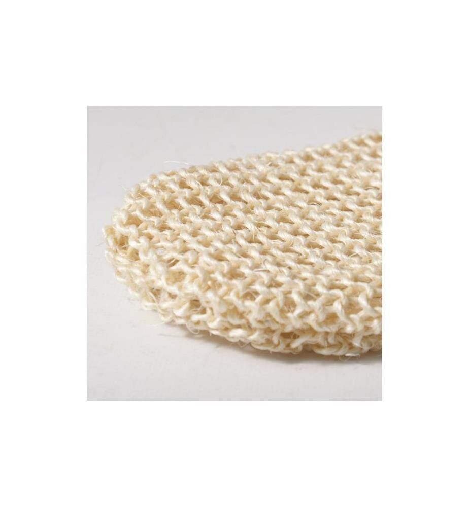 MSV - Peelinghandschuh aus Sisal 25 x 16 cm, Weiss