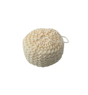 MSV - Badeschwamm aus Sisal 5 x 10 cm, Weiss