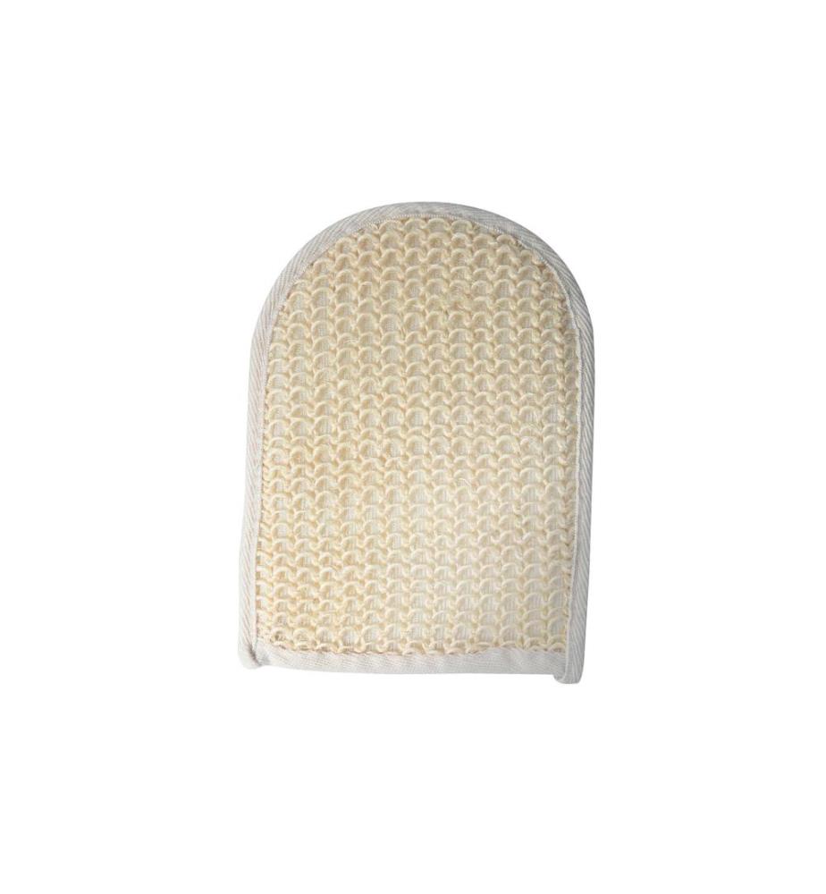 MSV - Peelinghandschuh aus Sisal 23.5 x 16 cm, Weiss