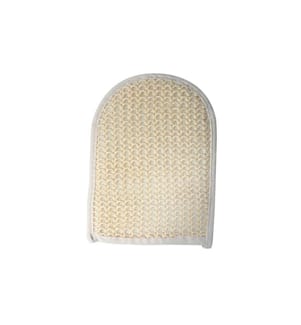 MSV - Peelinghandschuh aus Sisal 23.5 x 16 cm, Weiss
