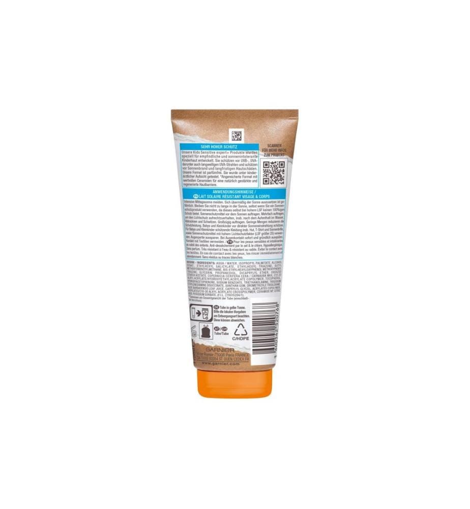 Garnier Ambre Solaire - Lait solaire Kids Sensitive expert+ SPF 50 175 ml