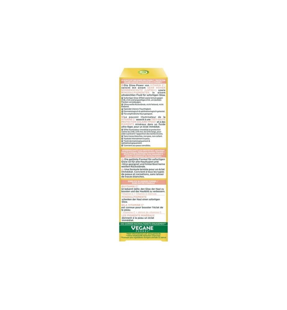 Garnier - Crème solaire Vitamin C Fluide Tinted SPF50 30 ml