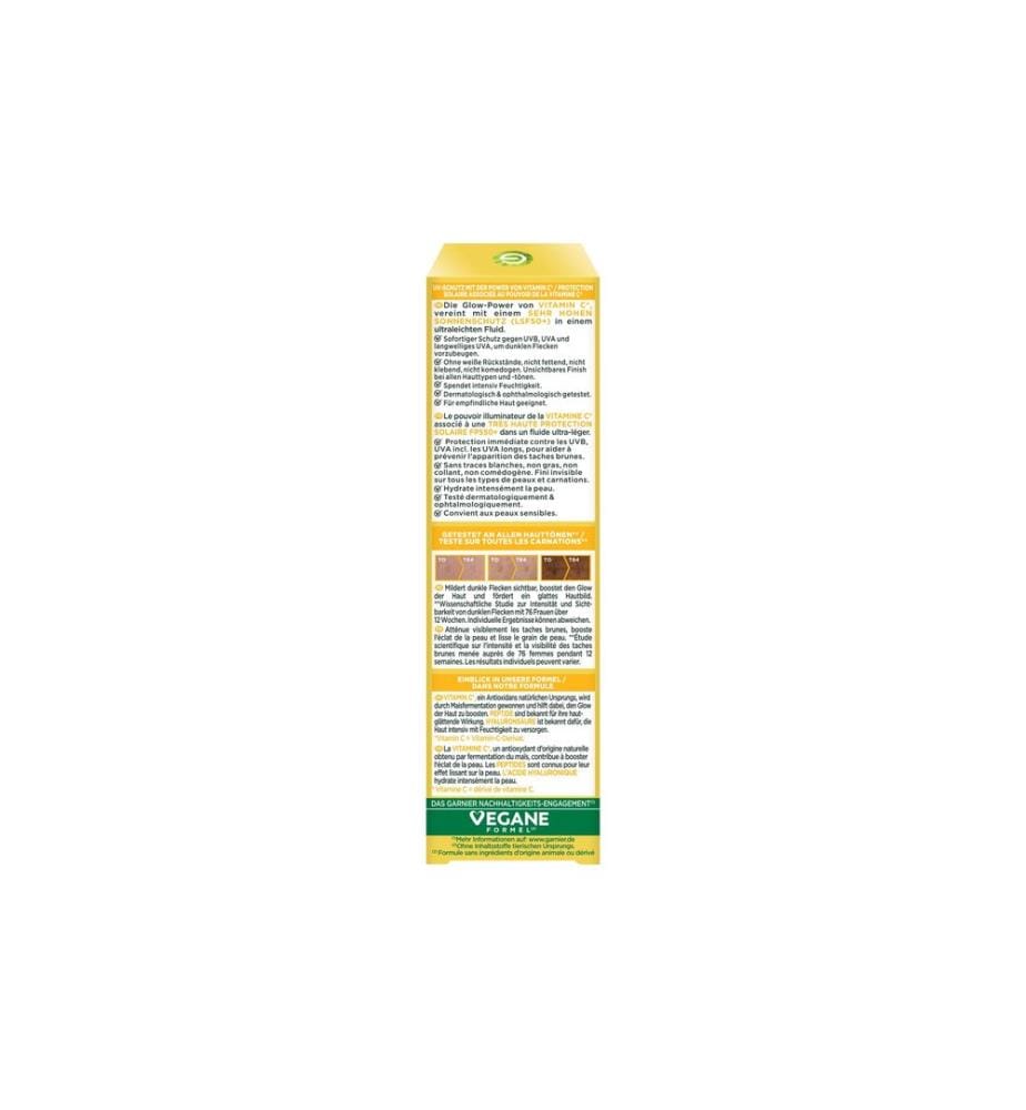 Garnier - Crème solaire Vitamin C Daily UV Fluid Invisible 40 ml