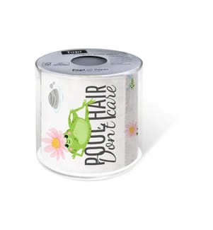 Paper + Design - Toilettenpapier Pool Hair  Rollen, 3-lagig, Mehrfarbig
