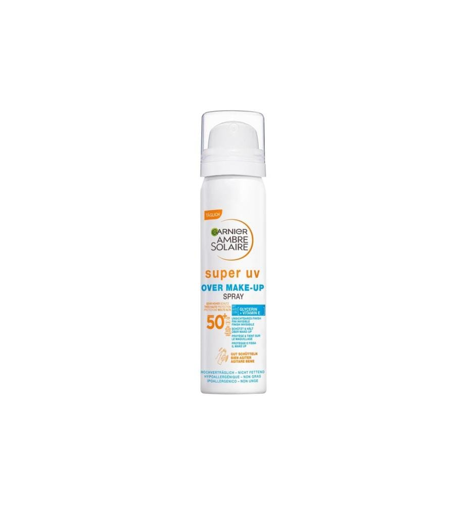 Garnier Ambre Solaire - Spray de protection solaire Super UV Over Make-up Spray SPF 50+ 75 ml