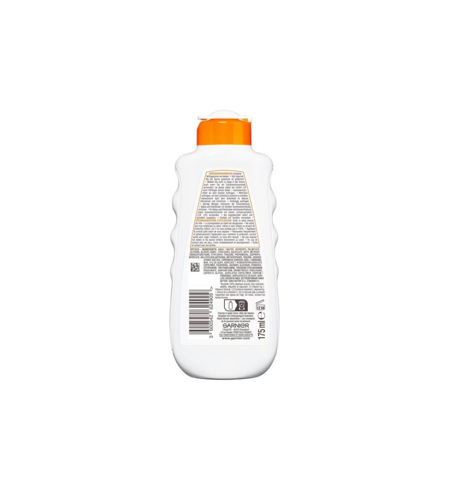 Garnier Ambre Solaire - Lait solaire Hydra Protect+ Protection solaire 24h SPF 30 175 ml