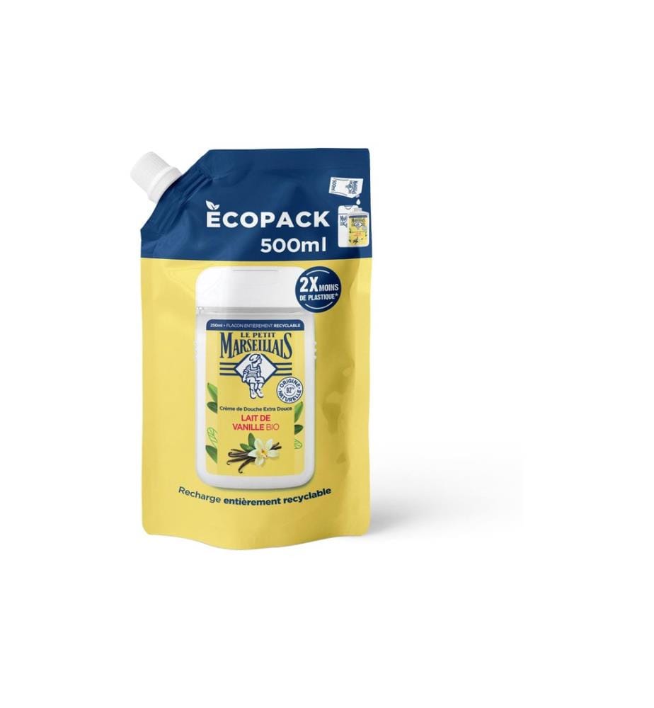 Le petit Marseillais - Crème de douche Recharge vanille 500 ml