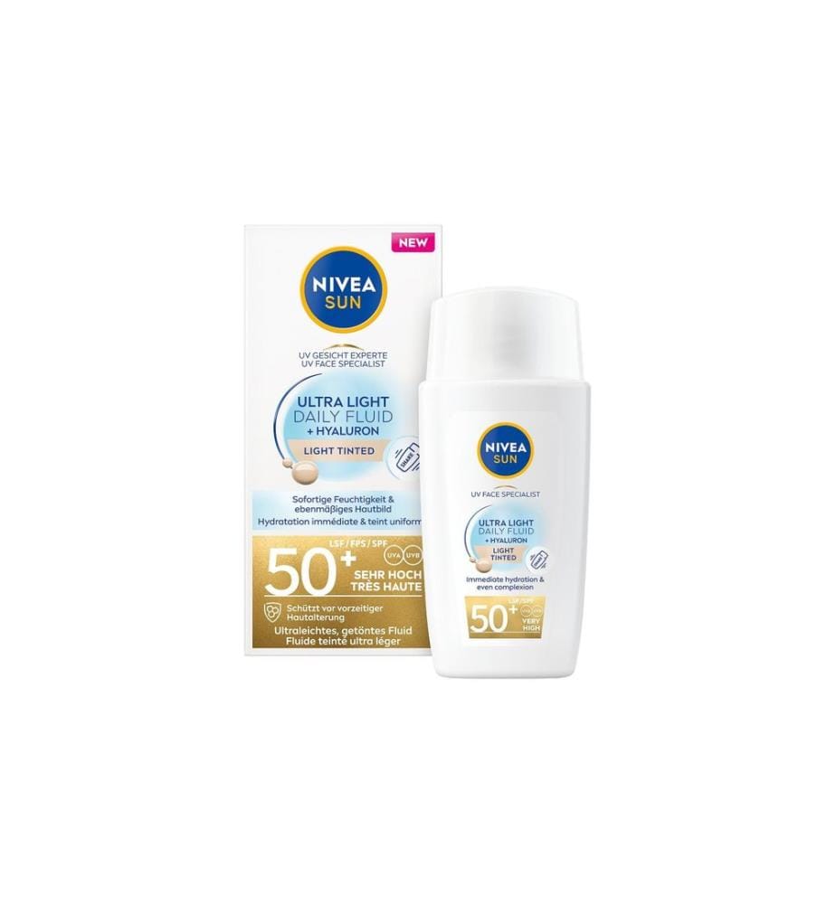 NIVEA SUN - Crème solaire UV Face Experte Ultra Light Daily LSF 50+ 40 ml