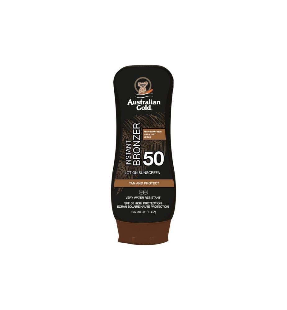Australian Gold - Crème solaire Lotion avec bronzer SPF 50 237 ml
