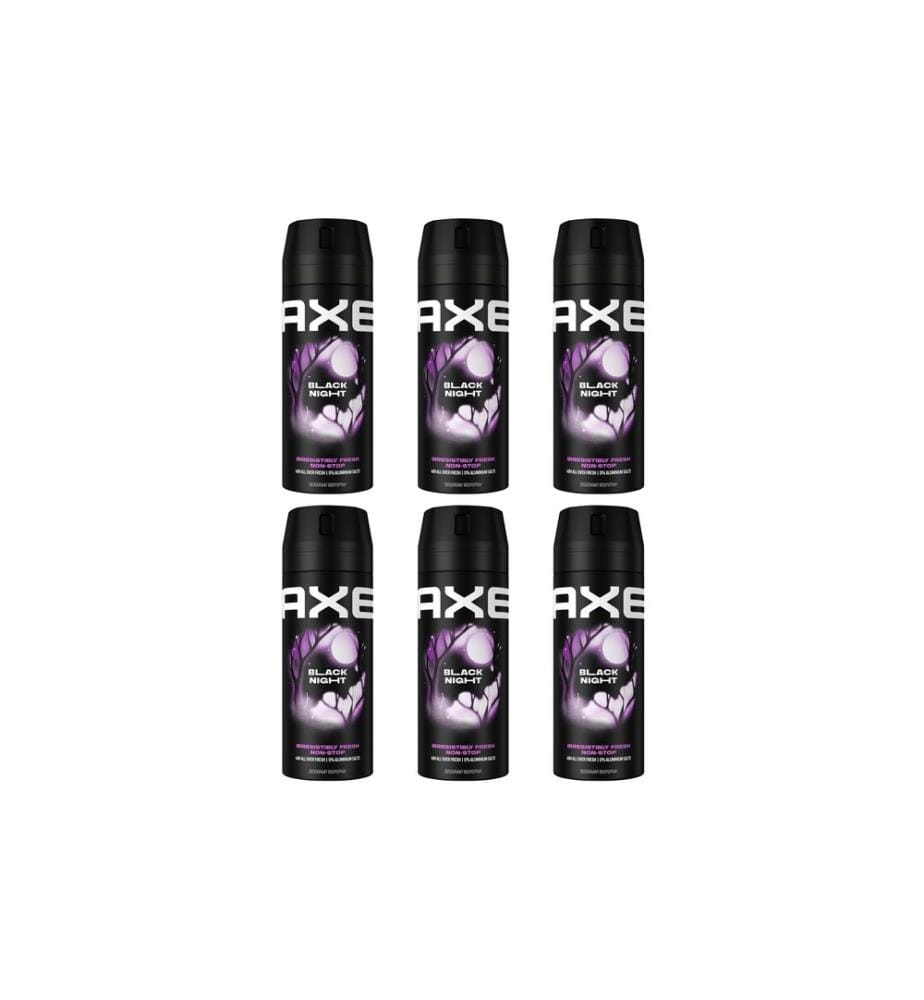 Axe - Deo Spray Black Night 6 Stück, 900 ml