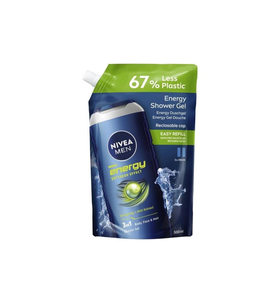 NIVEA MEN - Gel douche Recharge d'énergie 500 ml