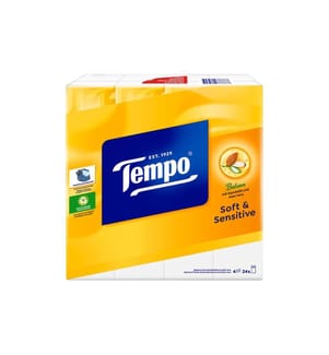 TEMPO - Taschentücher Soft & Sensitive 4-lagig 24 x 9 Stück