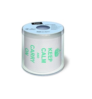 Paper + Design - Toilettenpapier Keep calm 1 Rollen, 3-lagig, Mehrfarbig