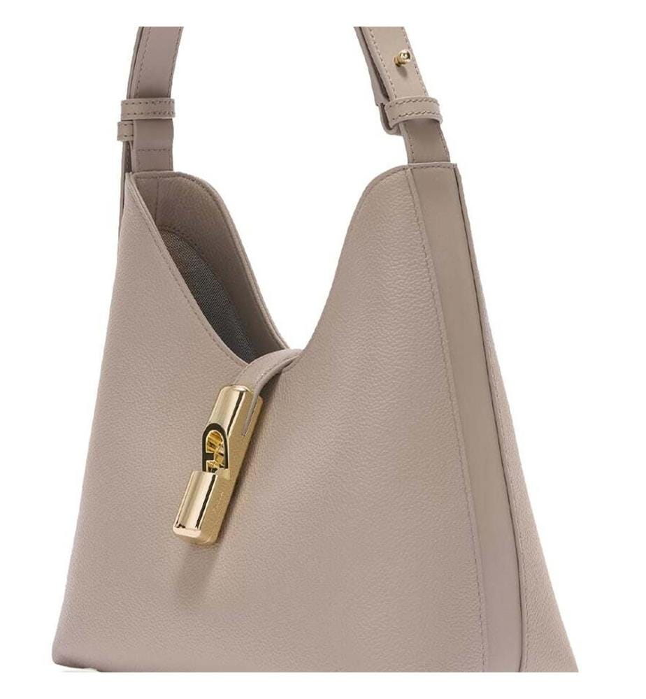Sac hobo Goccia S - Beige Clair