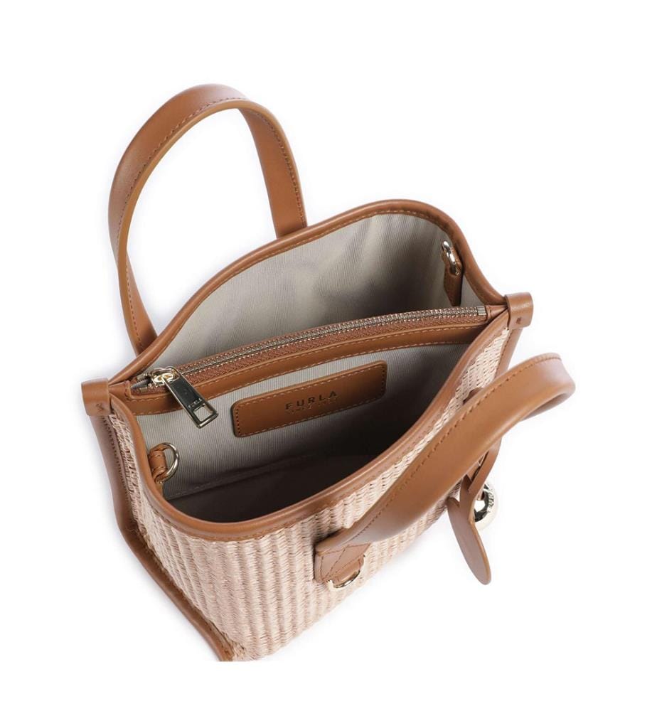 Mini cabas Divide It - Naturel et Tabac