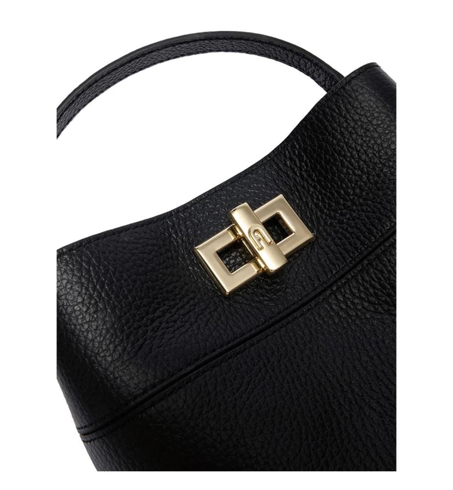 Amelia Mini Bucket Bag - Black