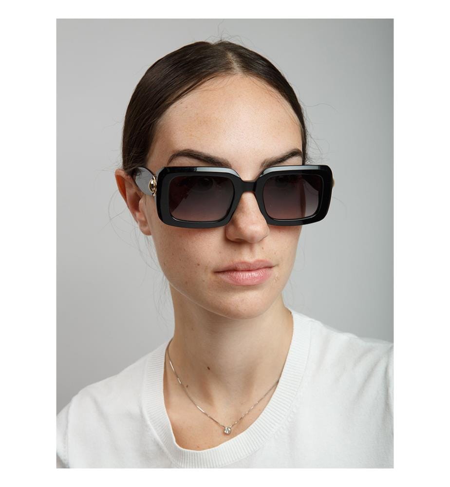 Lunettes de soleil - Noir brillant