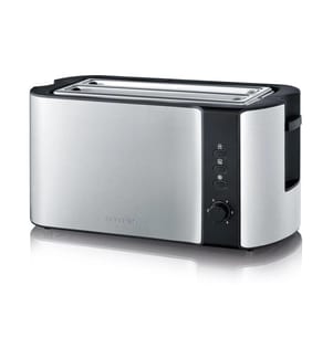 SEVERIN - Toaster AT 2590 Schwarz/Silber