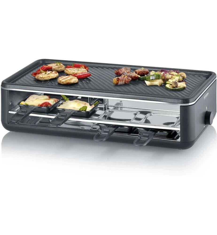 SEVERIN - Grill à raclette Black Line Lite RG 2365 8 personnes