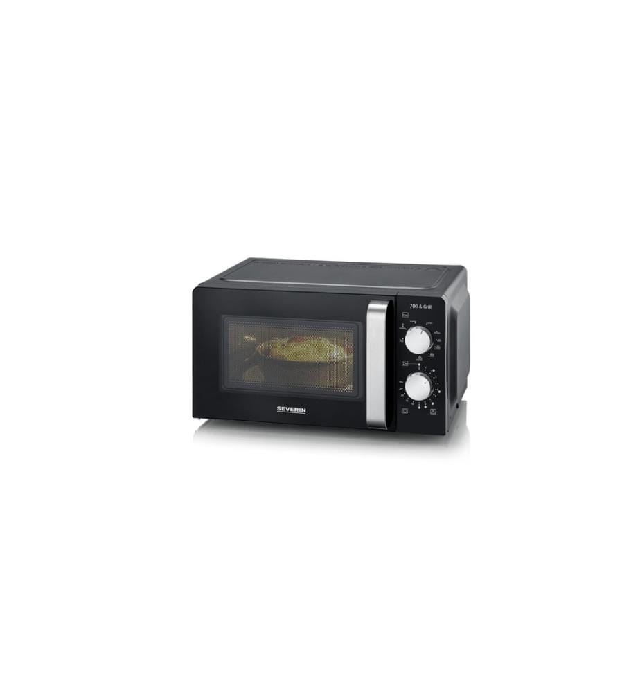 SEVERIN - Mikrowelle mit Grill MW 7781 Schwarz/Silber