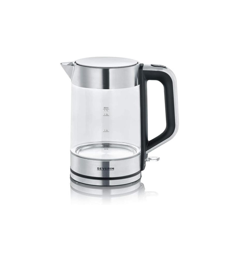 SEVERIN - Bouilloire WK 3420 1.7 l, Noir/Argenté