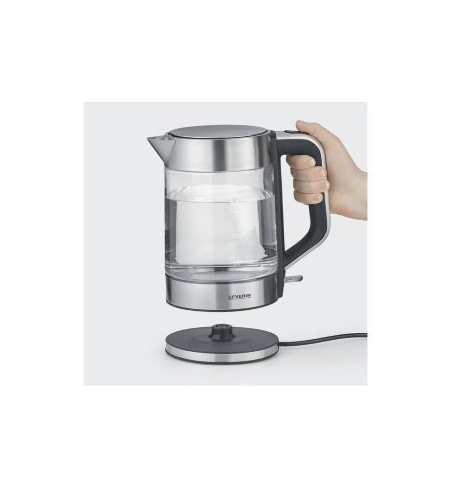 SEVERIN - Bouilloire WK 3420 1.7 l, Noir/Argenté