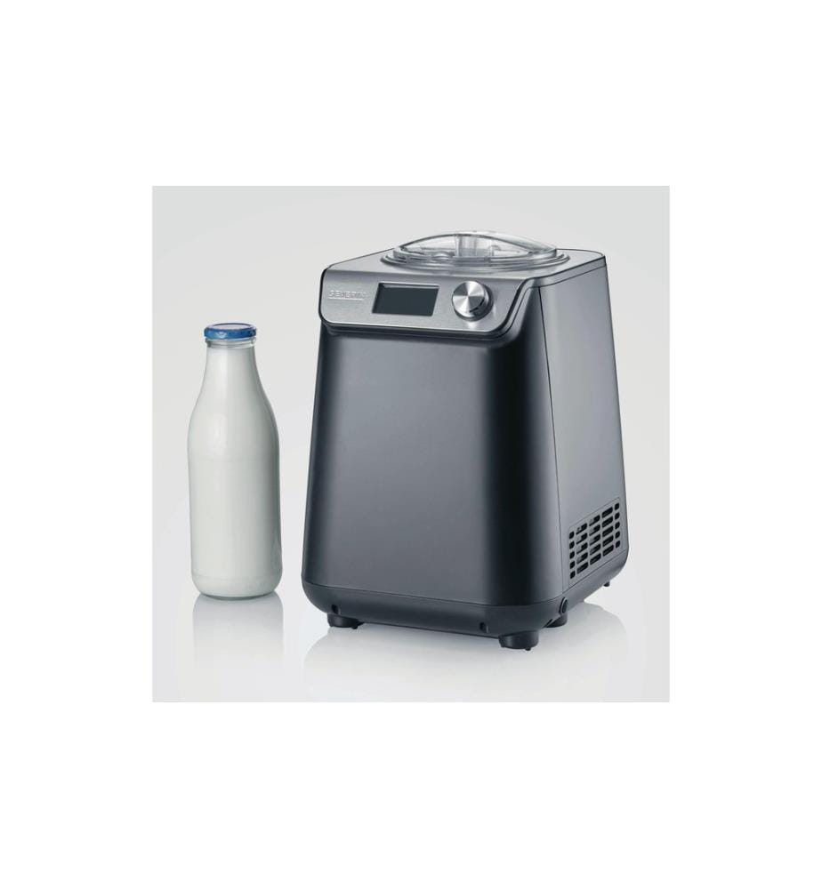 SEVERIN - Machine à glace EZ 7407 1.2 l, Noir/Argenté