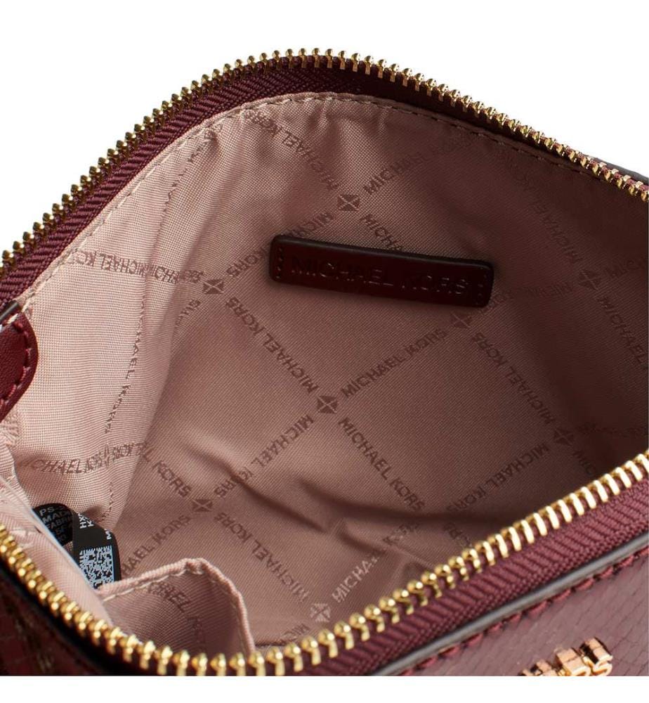 Damenhandtasche und Kartenetui - Bordeaux