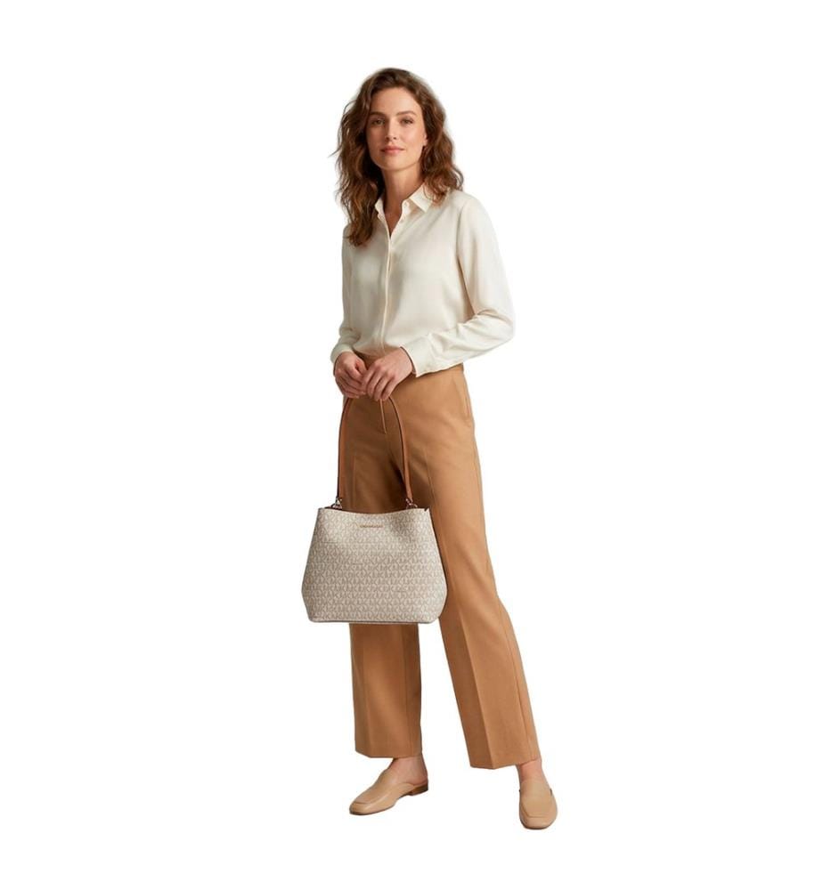 Pratt Bucket Style Umhängetasche - Creme