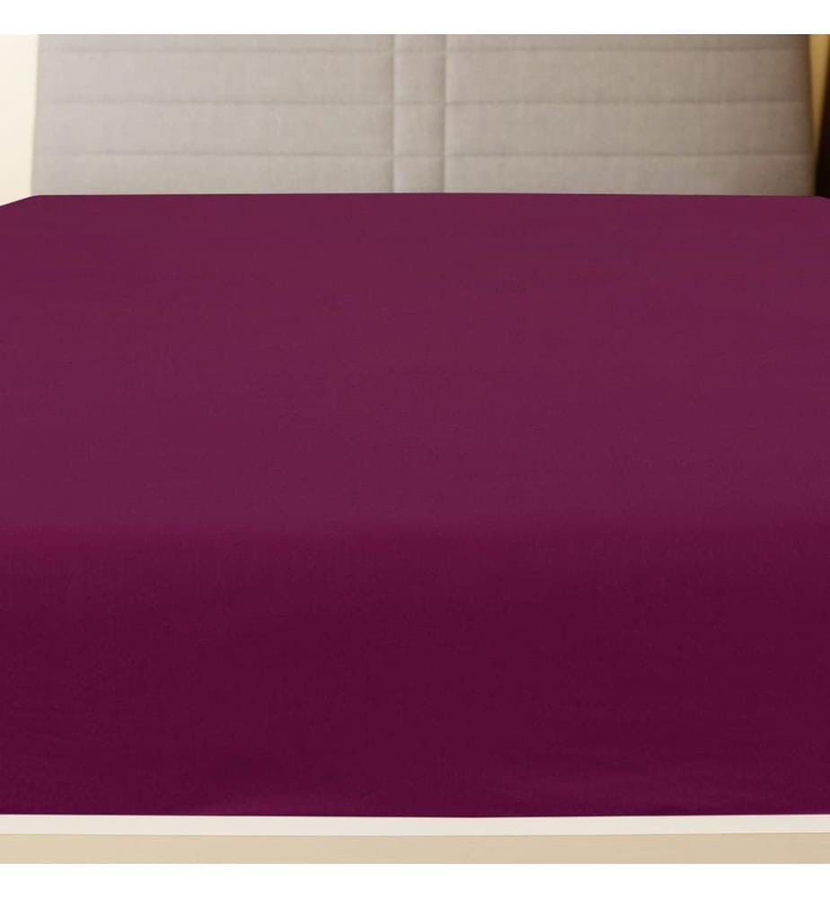 Spannbettlaken 2 Stk. Jersey Bordeauxrot 100x200 cm Baumwolle