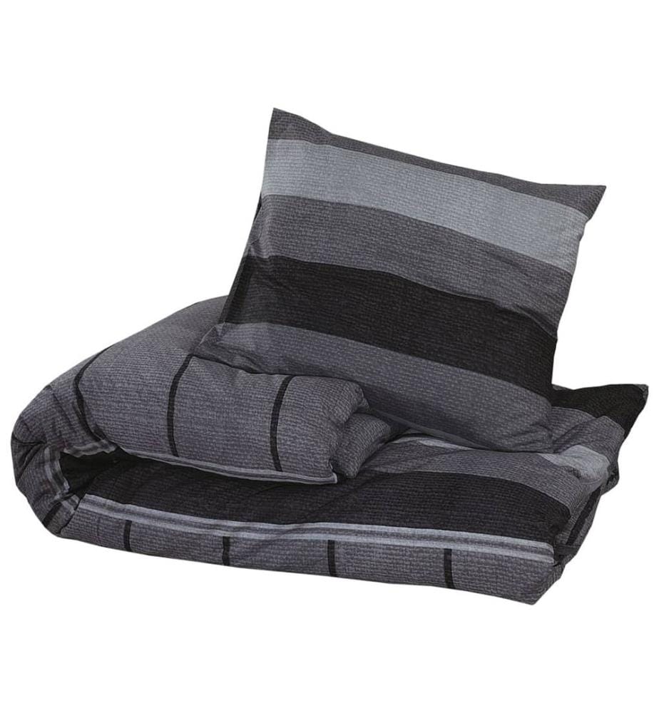 Ensemble de housse de couette gris foncé 260x240 cm Coton