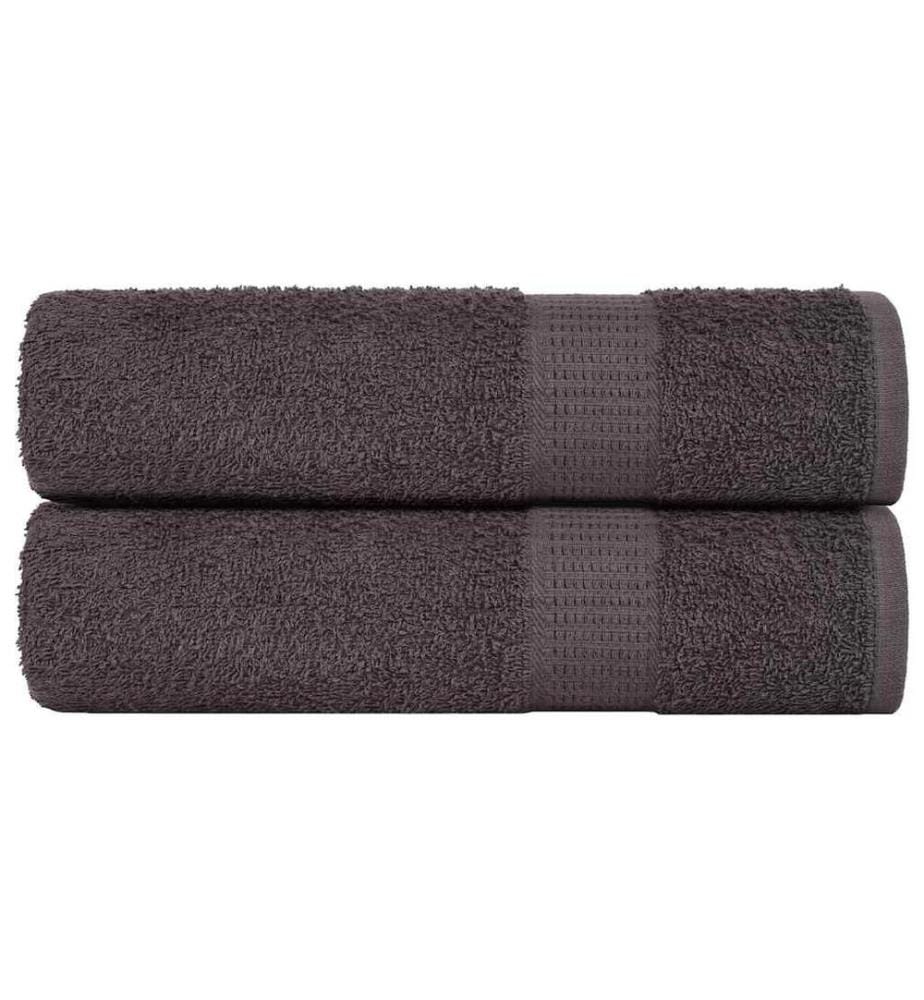 Essuie-mains FROGN 2 pcs anthracite 50x100 cm 360 g/m²