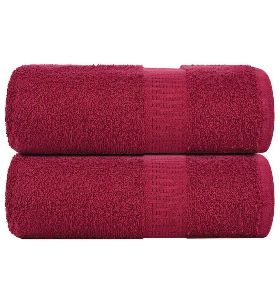 Waschtücher FROGN 2 Stk. Bordeaux 30x30 cm 360 g/m²