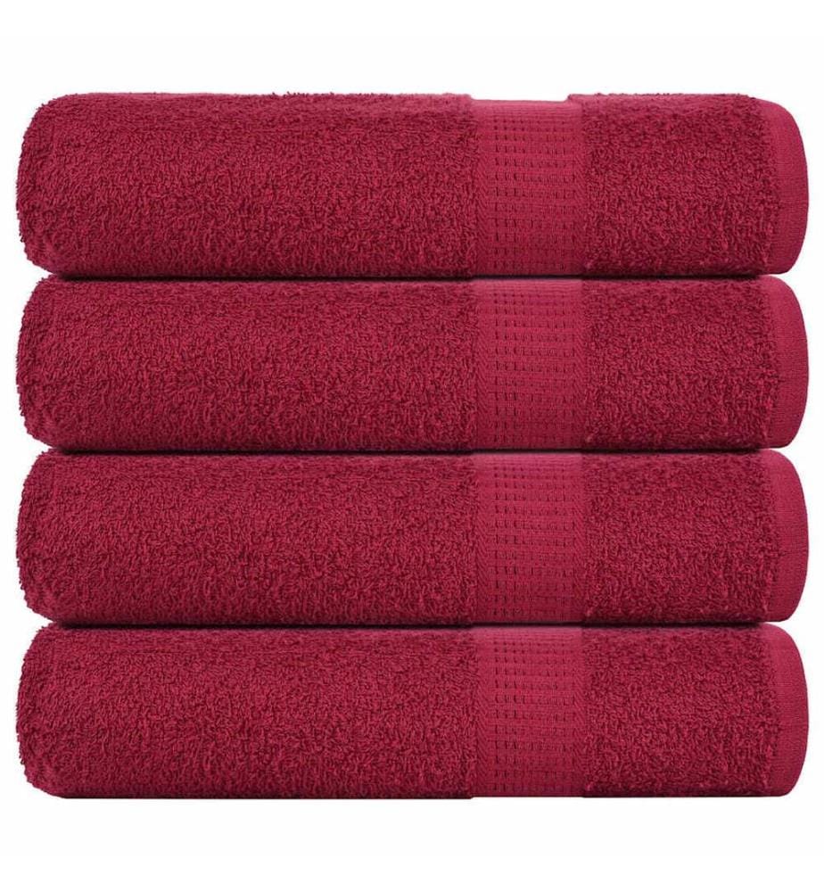 Handtücher FROGN 4 Stk. Bordeaux 50x100 cm 360 g/m²