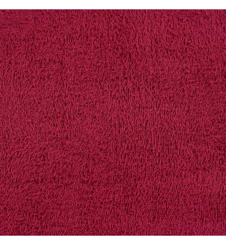 Serviettes de bain FROGN 4 pcs bordeaux 100x150cm 360 g/m²