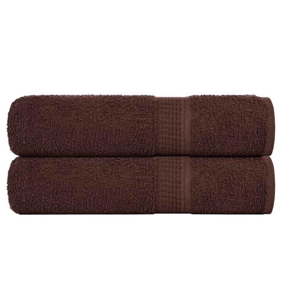 Essuie-mains FROGN 2 pcs marron 50x100 cm 360 g/m²